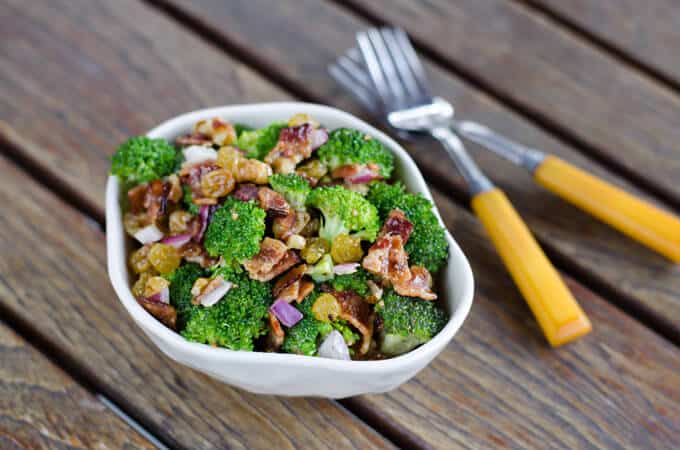 Broccoli bacon salad | cookeatpaleo.com