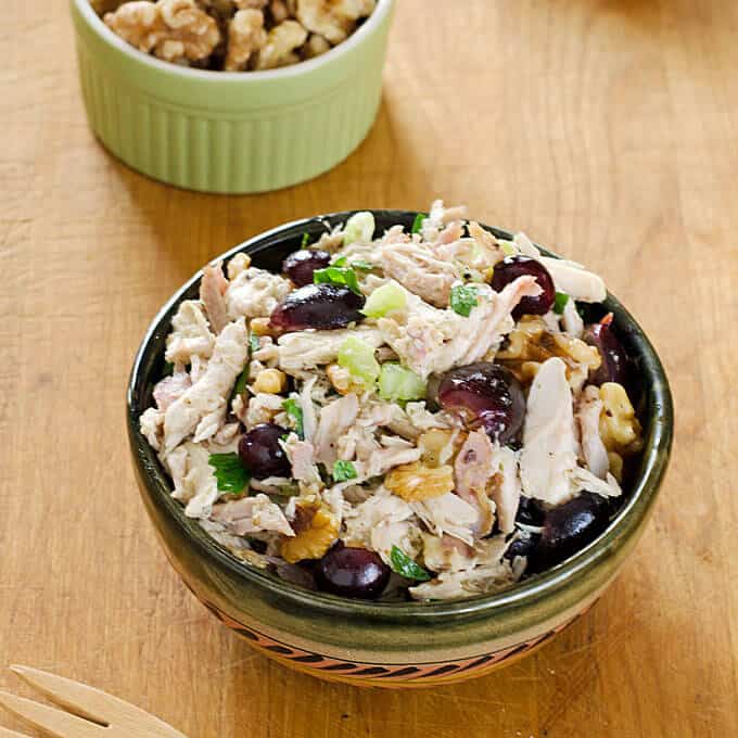 Chicken Salad with Grapes and Walnuts | cookeatpaleo.com