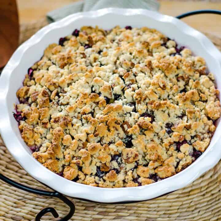 Peach Blueberry Crisp Gluten Free Paleo Vegan Cook Eat Well