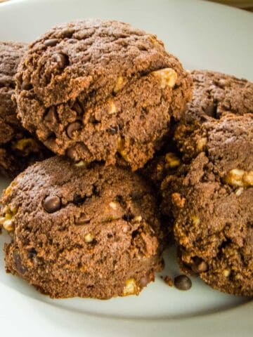 Gluten-free chocolate chip brownie scones