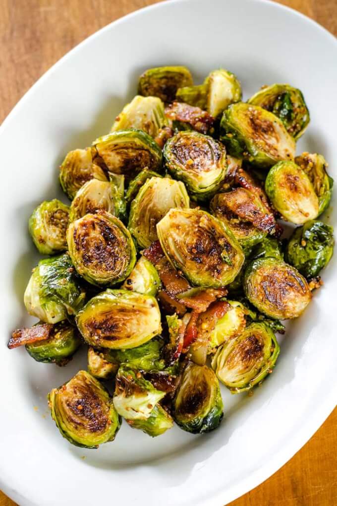 Bacon honey mustard Brussel sprouts