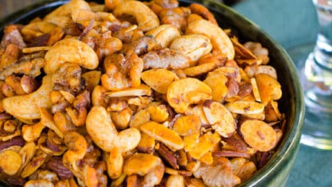 Bowl of snack mix