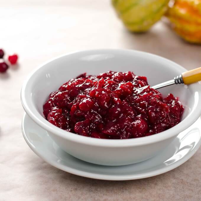 3-Ingredient Cranberry Sauce | Paleo cranberry orange sauce recipe