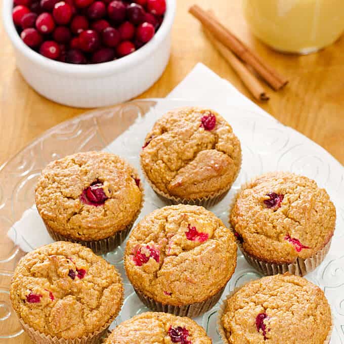 Cranberry Applesauce Muffins | cookeatpaleo.com