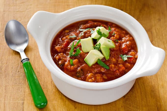 Crockpot chicken chili