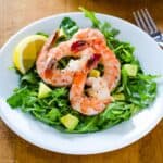 Shrimp arugula salad