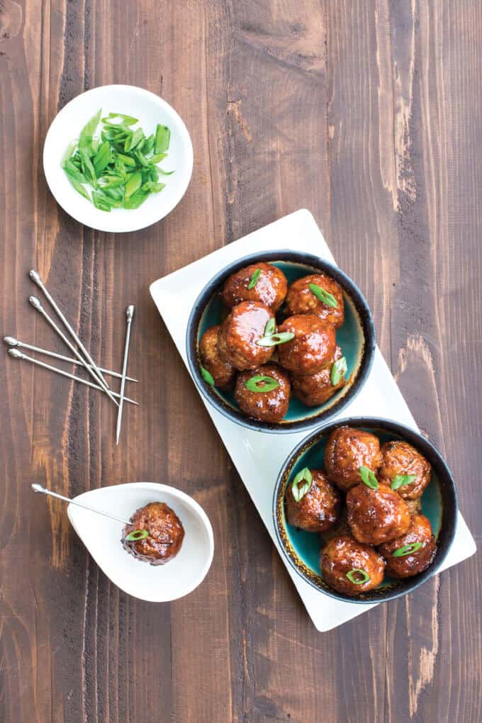 Honey Chipotle Meatballs from The Paleo Cupboard Cookbook are the perfect gluten-free, grain-free, paleo appetizer for entertaining.