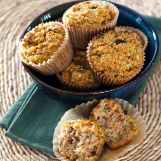 Carrot Raisin Muffins (Paleo, Gluten Free, Dairy Free) - Cook Eat Well