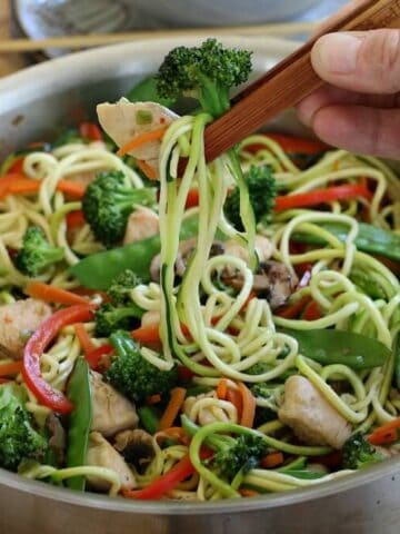 Stir fry with zoodles