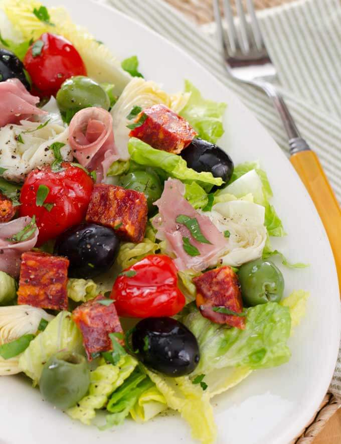Antipasto salad platter