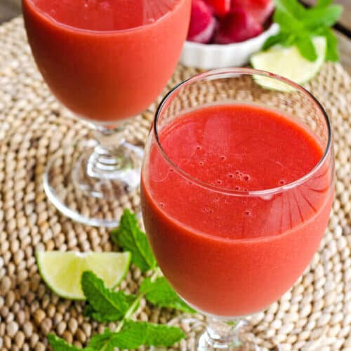 Strawberry Mojito Smoothie - Cook Eat Well