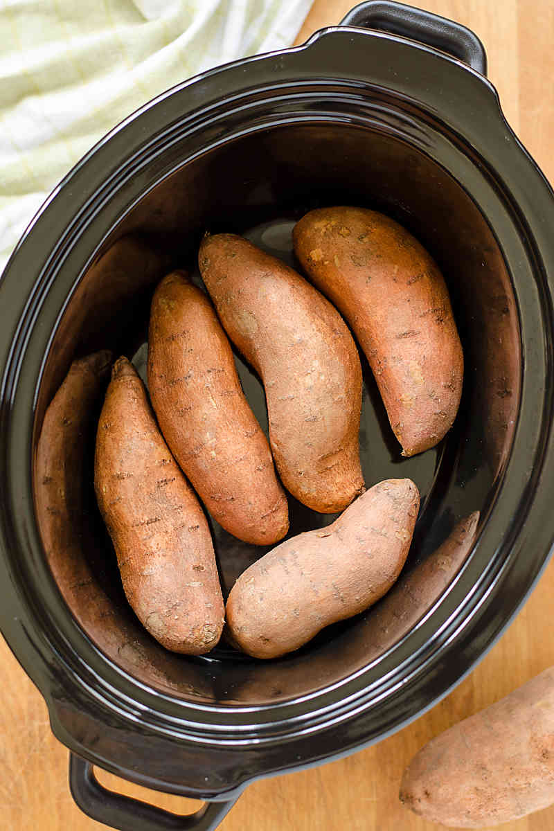 Sweet potatoes in slow cooker