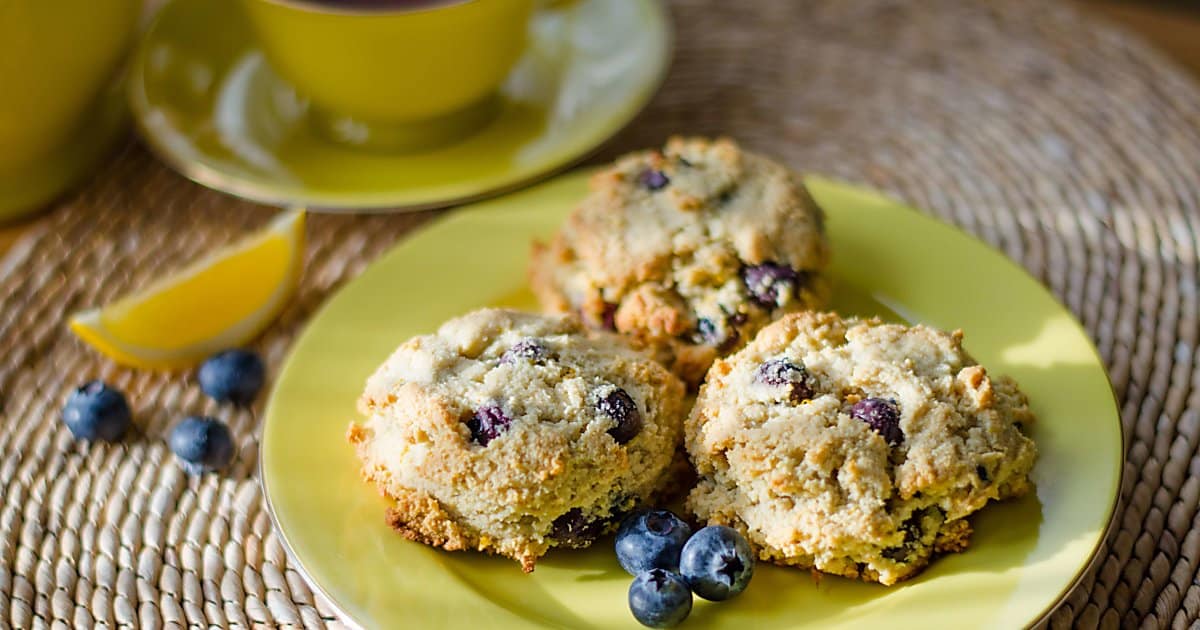 Lemon Blueberry Scones Paleo Gluten Free Dairy Free Cook Eat Well