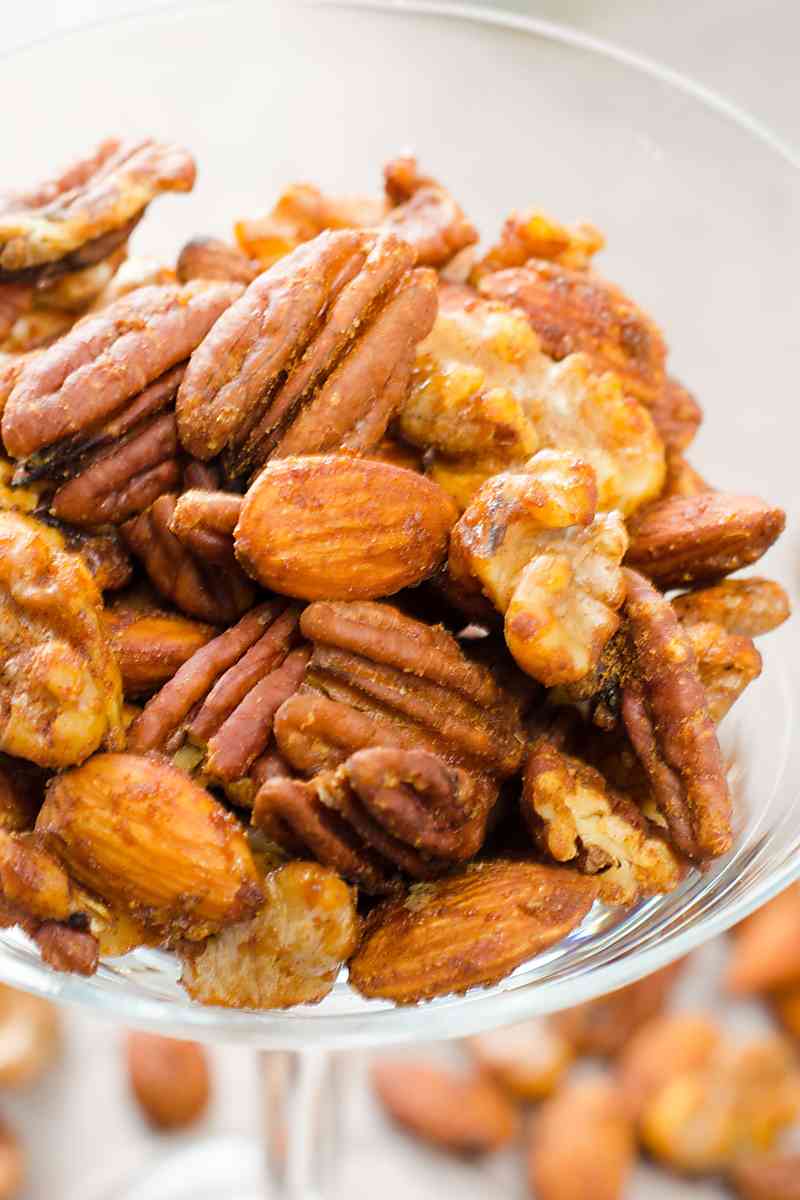 Chili Spiced Mixed Nuts - Cook Eat Well