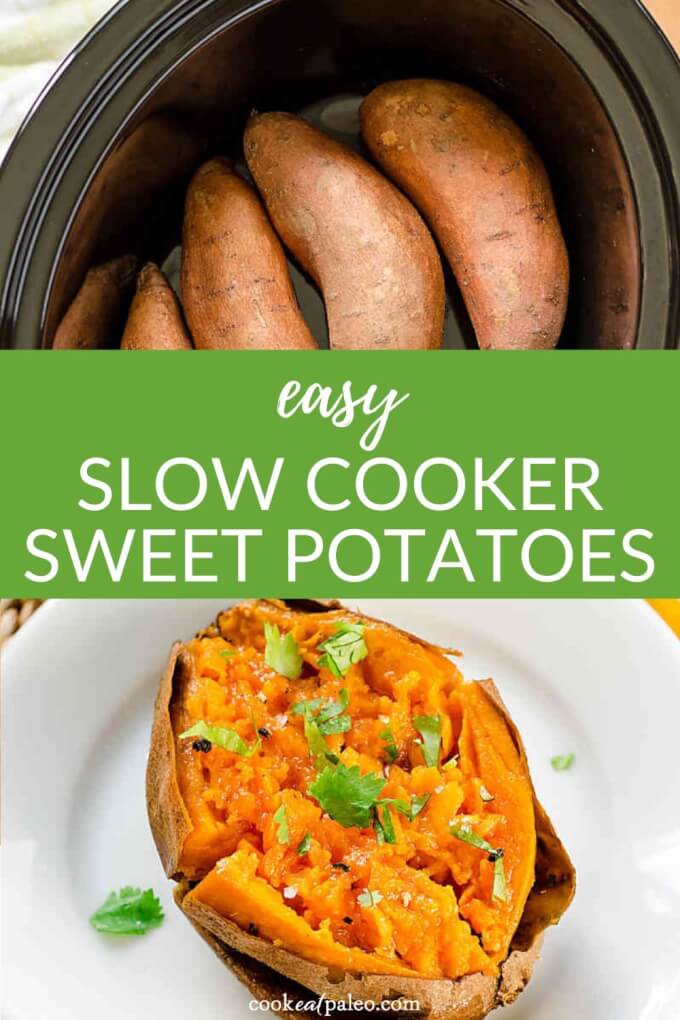 How To Bake Sweet Potatoes in a Crock Pot + Easy Dinner Ideas