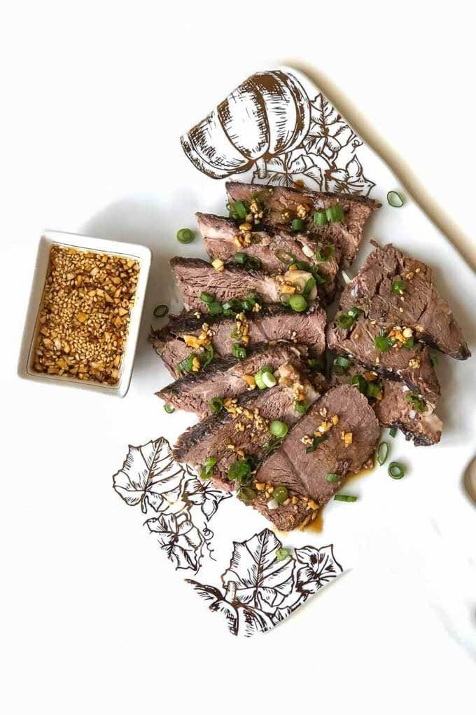 Dull cooker sesame beef with sesame dipping sauce  Dull Cooker Sesame Pork keto crockpot sesame beef portrait 680x1020