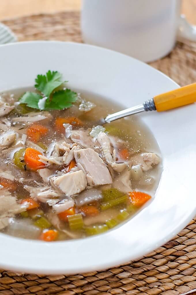 crock pot chicken soup - cook eat paleo