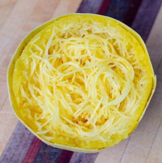 Spaghetti squash cooked in Instant Pot