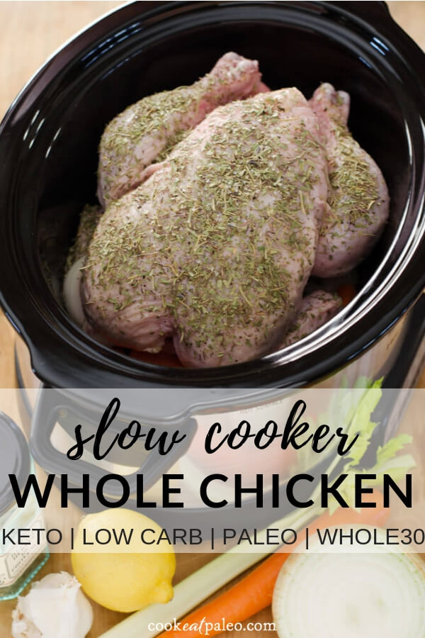 Crockpot Whole Chicken (Paleo, Keto, Whole30) Cook Eat Well