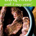 Instant Pot BBQ ribs quick & easy recipe!