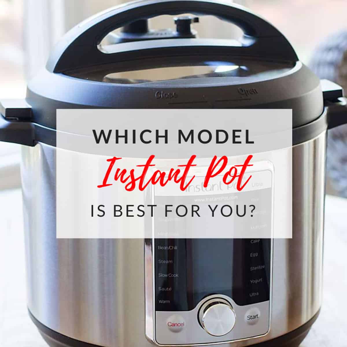 Instant Pot Duo vs Duo Plus vs Ultra - Which Model Is Best For You? - Cook  Eat Well