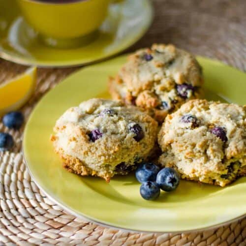 Lemon Blueberry Scones Paleo Gluten Free Dairy Free Cook Eat Well