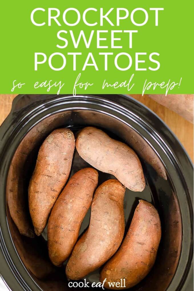 How To Bake Sweet Potatoes in a Crock Pot + Easy Dinner Ideas