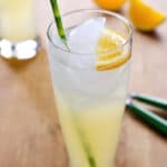 Honey lemonade with orange wedges
