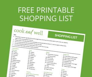 Free Printable Shopping List - Cook Eat Well Shopping List