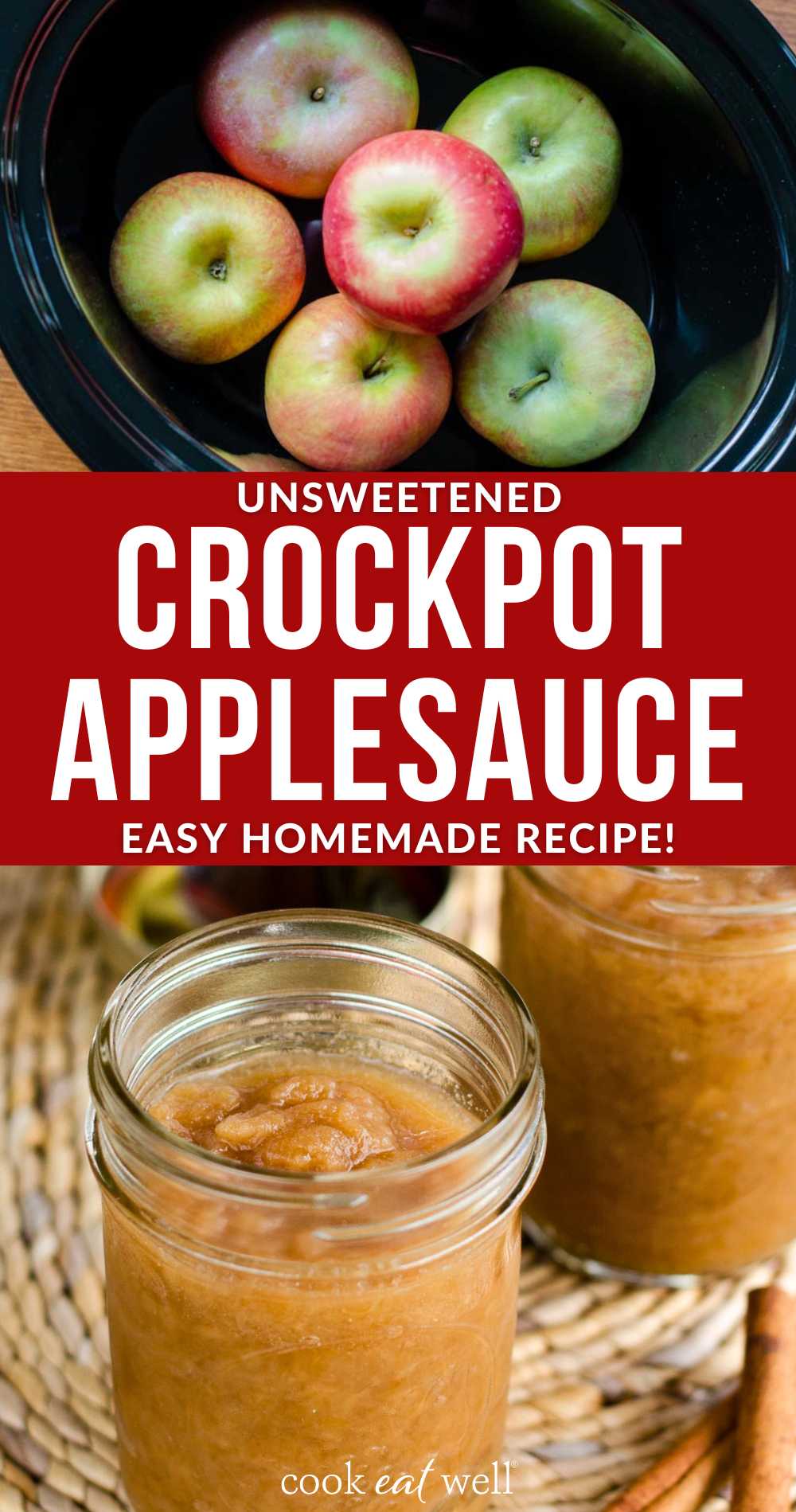 3Ingredient Crock Pot Applesauce (Paleo, Vegan, Whole30) Cook Eat Well