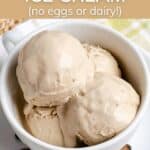 Coffee ice cream (no eggs or dairy!)