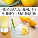 Homemade healthy lemonade