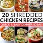 20 Shredded Chicken Recipes Quick & Easy Dinner Ideas!