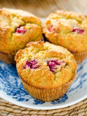 Almond flour cranberry muffins