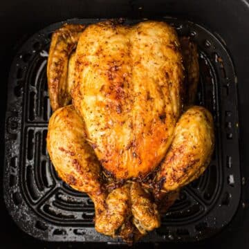 Whole chicken in air fryer.