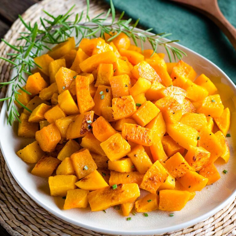 Roasted butternut squash with rosemary