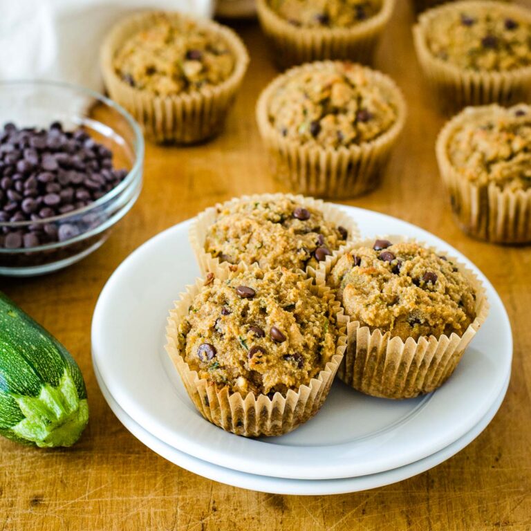 Zucchini chocolate chip muffins