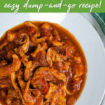 Slow cooker chicken marinara easy dump and go recipe!